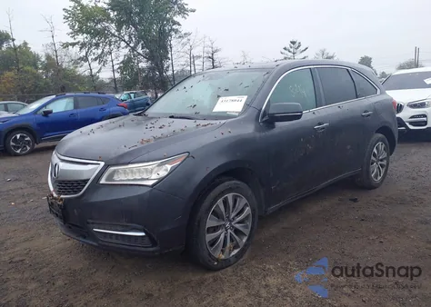 2014 Acura Mdx Technology Package из США, поврежденный, VIN 5FRYD4H4XEB007339